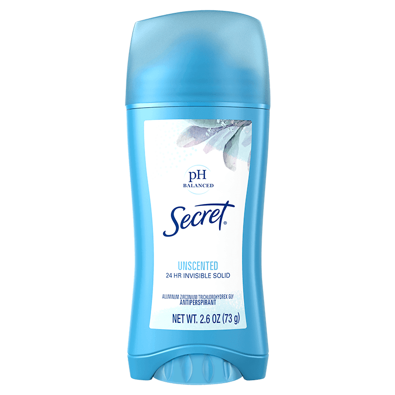 Secret Sheer Dry Solid Unscented Antiperspirant And Deodorant, 2.6 Oz